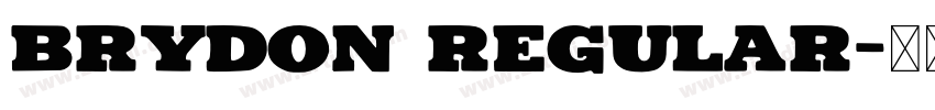 Brydon Regular字体转换